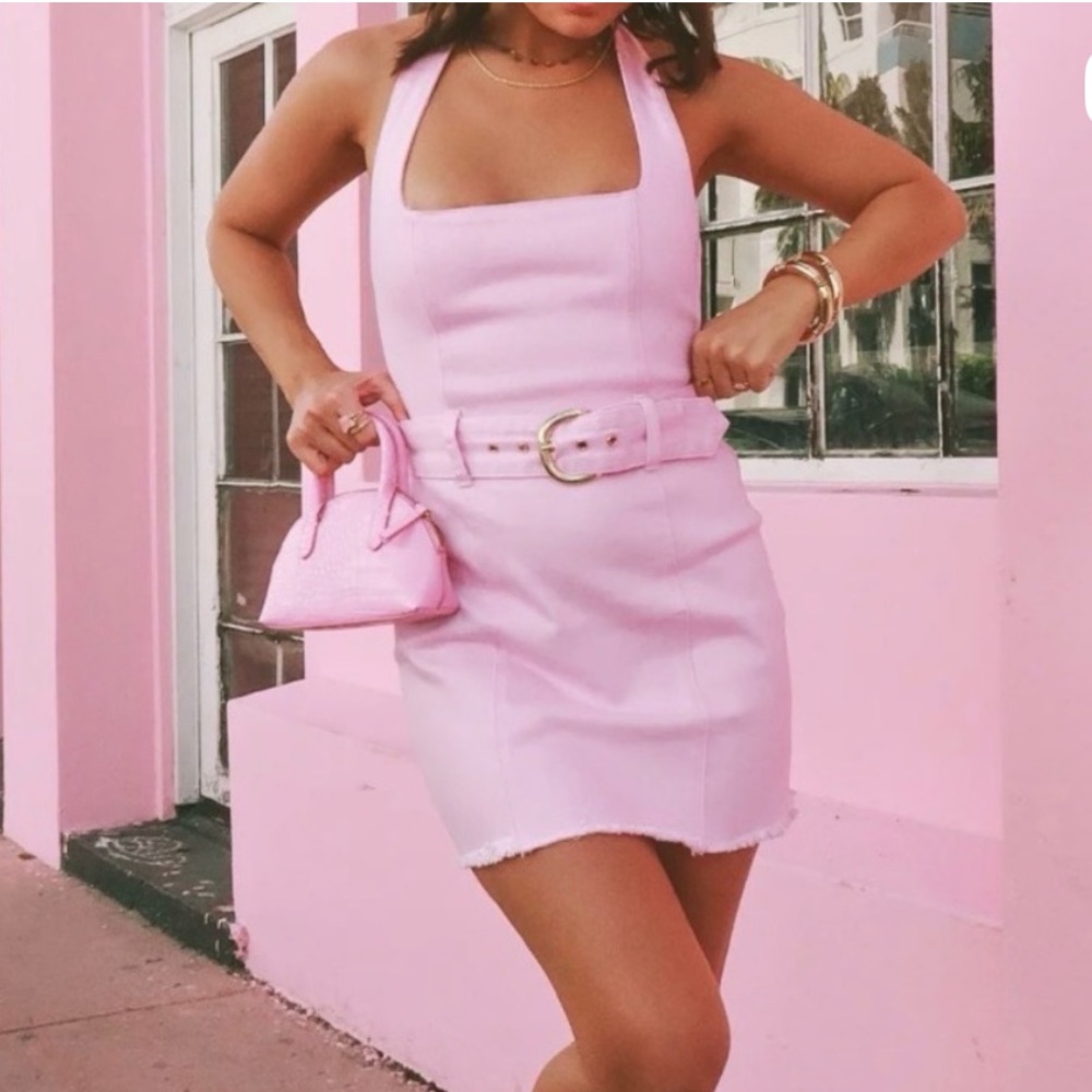 Show Me Your MuMu Pink Mini Dress